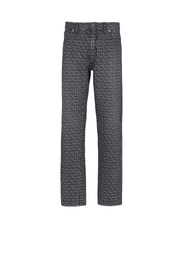 przecierane jeansy balmain spodnie - GenesinlifeShops Vanuatu - Grey  Leggings with lurex threads Balmain