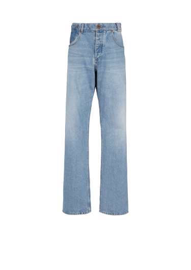 Jeans aus kontrastierendem Denim