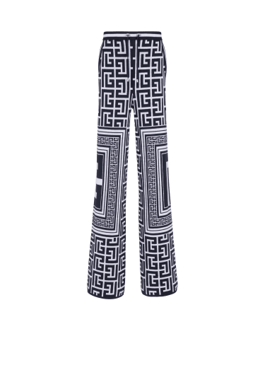 Maxi monogrammed casual trousers