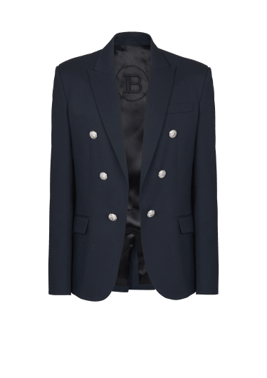 6-button wool jacket