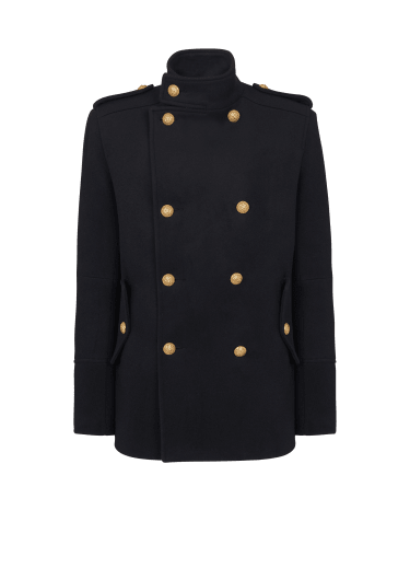 Short military-style coat
