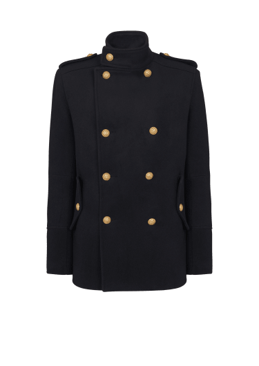 Mens black designer coat deals