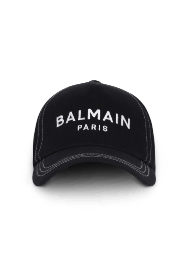 Mütze mit aufgesticktem Balmain Paris-Logo