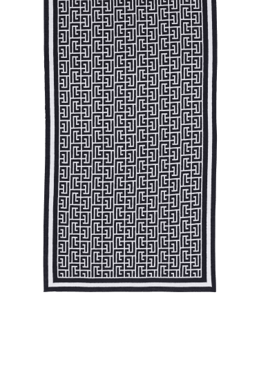 Sciarpa in maglia con monogramma