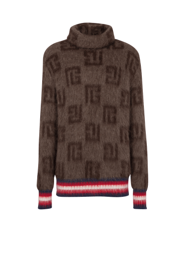Balmain roll-neck wool jumper - Green