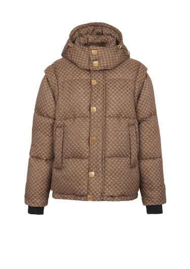 Chaqueta de plumón con monograma pequeño