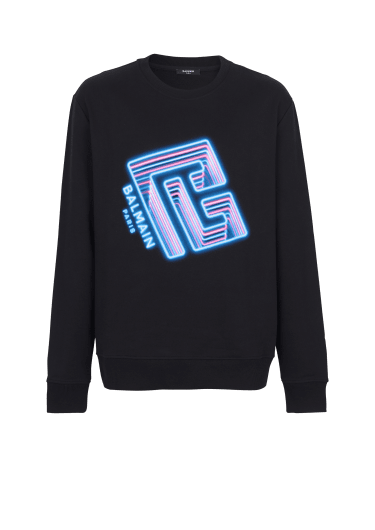 Sweatshirt mit Neon Logo-Print