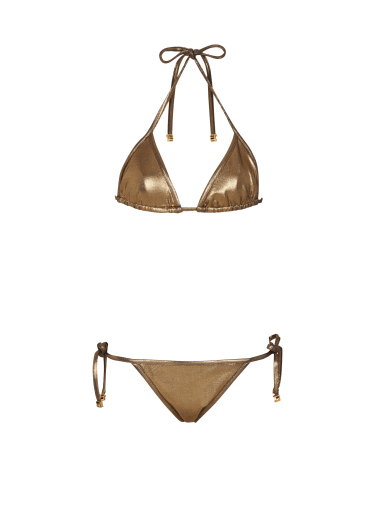 Bikini triangle métallisé