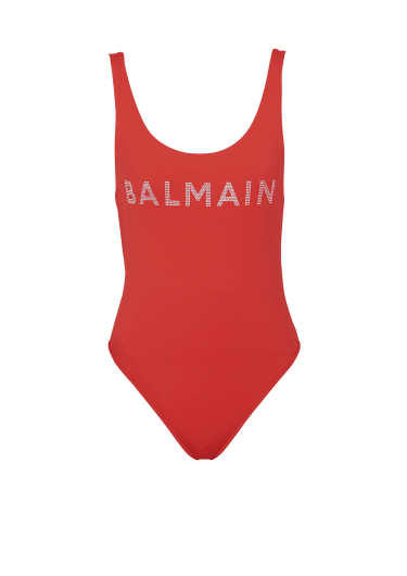Badeanzug mit Balmain-Logo
