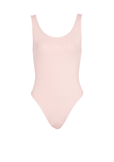 Bañador de una pieza con bordado Balmain Paris