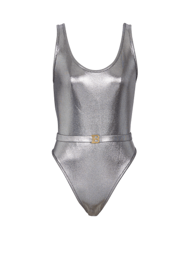 B metallic swimsuit