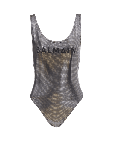 Swimsuit with Balmain logos