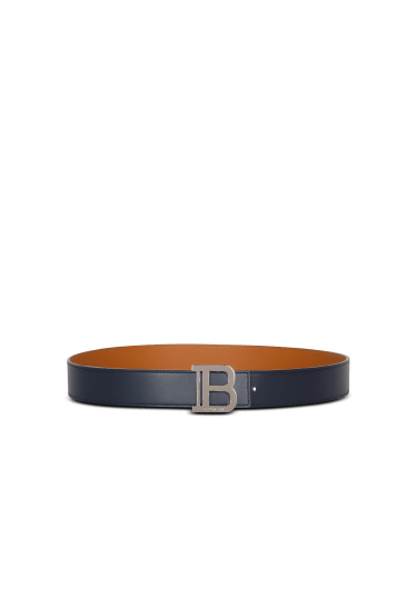 Shop Balmain B Leather Belt