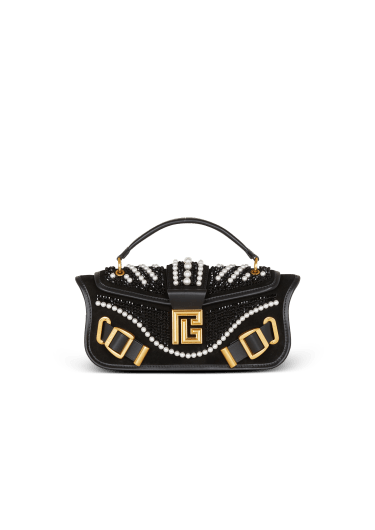 Borsa pochette Blaze in pelle con perline