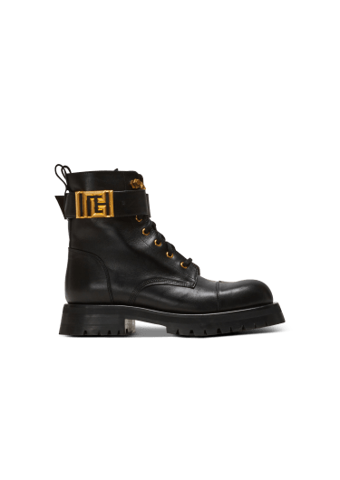 Romy leather army boots