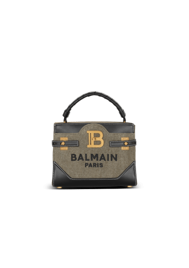B-Buzz 22 top-handle bag in canvas and leather