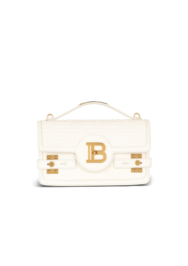 Tasche B-Buzz 24 aus genarbtem Leder mit Monogramm