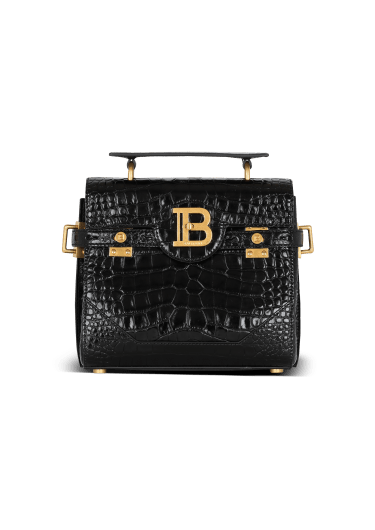 Tasche B-Buzz 23 aus Leder mit Krokodilmuster