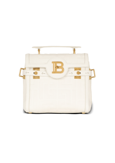 Tasche B-Buzz 23 aus genarbtem Leder mit Monogramm