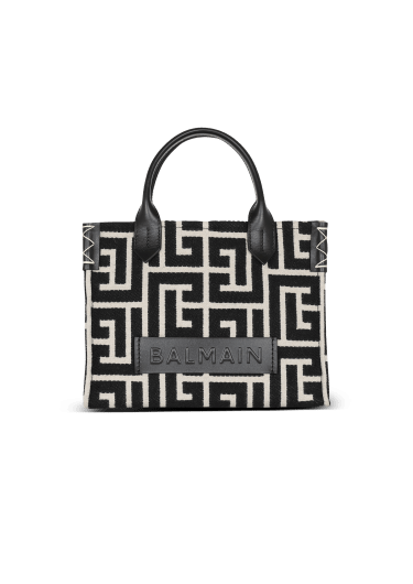 Bolso cabás B-Army de jacquard y piel con monograma