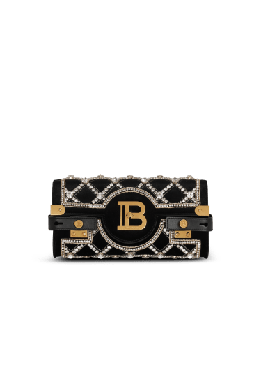 Pochette B-Buzz 23 in velluto e perle