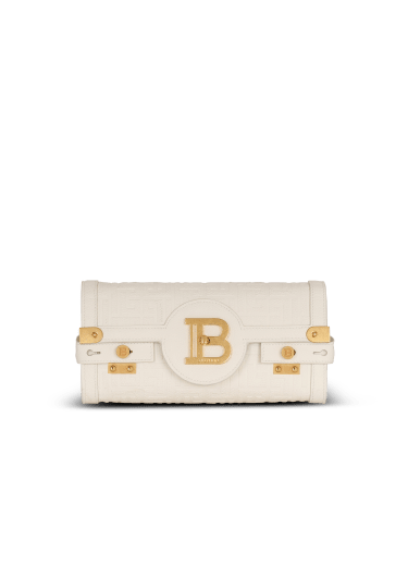 B-Buzz 23 monogrammed grained leather clutch