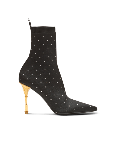 Bottines Moneta en maille strassée