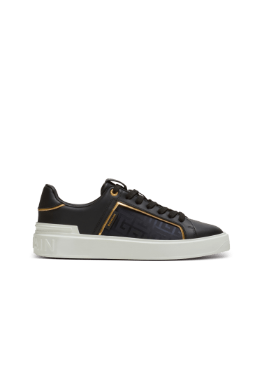 Sneakers B-Court aus Leder und Monogramm-Nylon