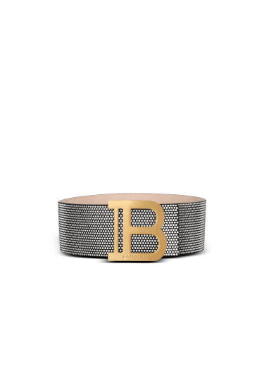 Cintura B-Belt in camoscio e cristalli