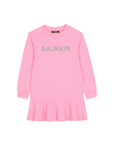 “Balmain”标识棉质连衣裙