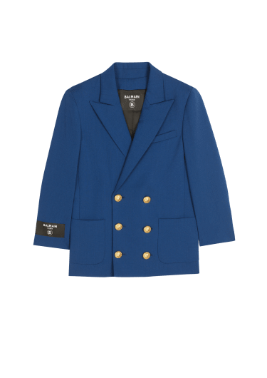 Double-breasted wool jacket