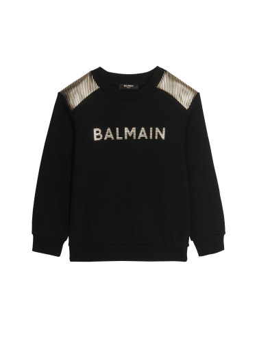 Cotton Balmain logo sweatshirt