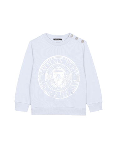 Cotton Balmain logo sweatshirt