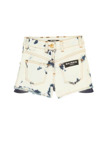 Batik-Shorts aus Denim