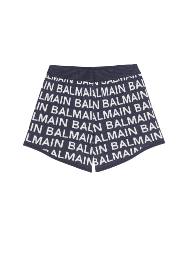 Cotton shorts with Balmain logo
