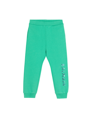 Cotton jogging bottoms with Balmain logo
