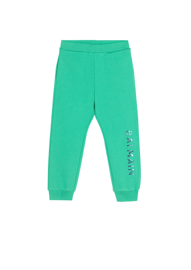 Pantaloni da jogging in cotone con logo Balmain