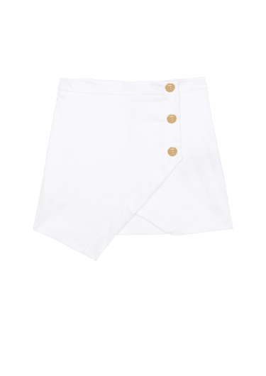 Asymmetric cotton skirt