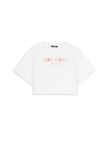 T-Shirt aus Baumwolle mit Balmain-Logo