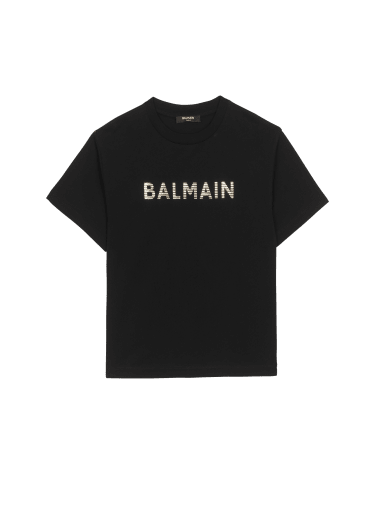 T-Shirt aus Baumwolle mit Balmain-Logo