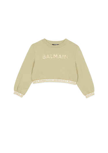 Balmain cropped sweatshirt with elastic