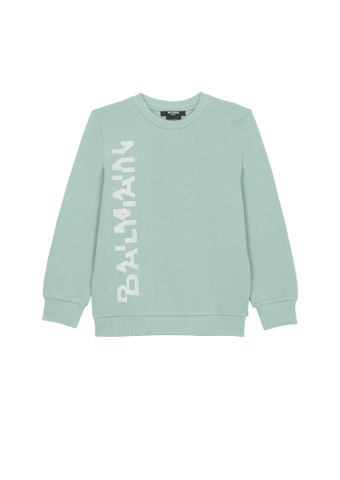 グリッター Balmainロゴ スウェットシャツ