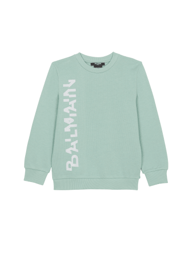 Sweatshirt with glittery Balmain logo