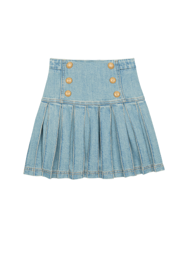 Pleated high-waisted skirt