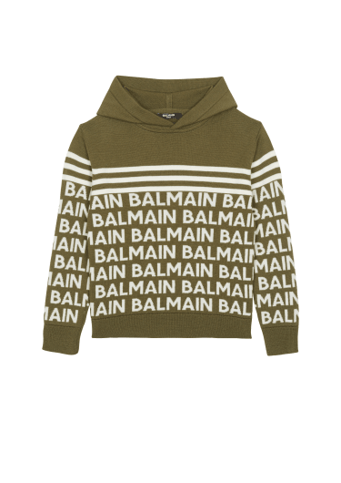 Pull à capuche en fine maille Balmain