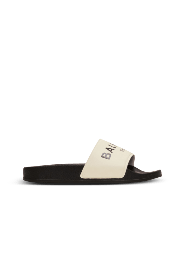 Sandales plates à logo Balmain