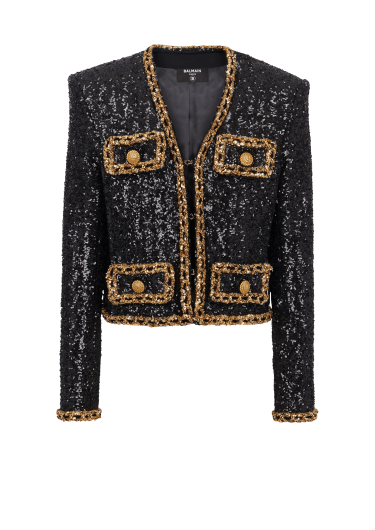 Balmain beaded jacket outlet