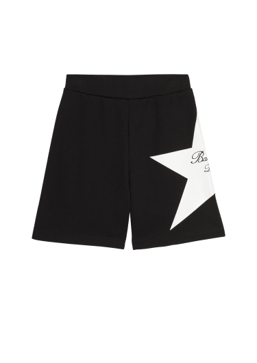 Pantalones cortos de punto Balmain Signature estrella