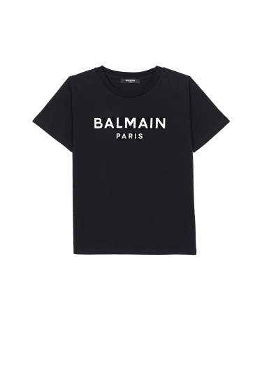 Camiseta con logotipo de Balmain Paris metalizado