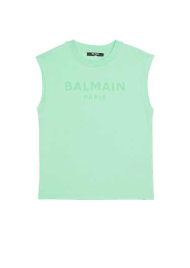 Camiseta sin mangas Balmain Paris 